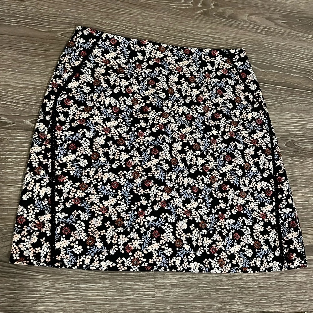 LOFT floral skirt